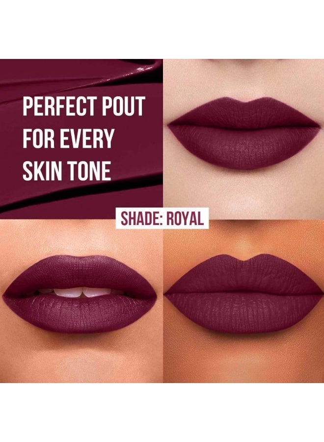 INSIGHT Non Transfer Liquid Lipstick- Royal | Waterproof| Matte Finish| Transfer & Smudge Proof| Lightweight| 12 Hr Wear| Highly Pigmented 4 ml - Image 2